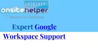 expert google workspace support