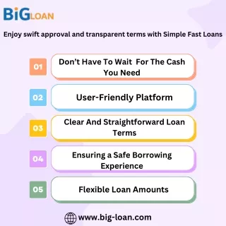 Big Loan’s Simple Fast Loans: Easy and Instant Funding