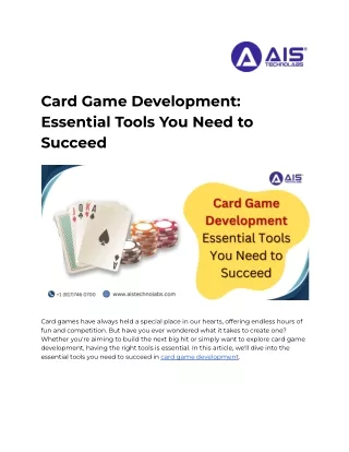 Card Game Development_ Essential Tools You Need to Succeed