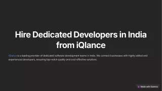Hire Dedicated Developers in India from iQlance