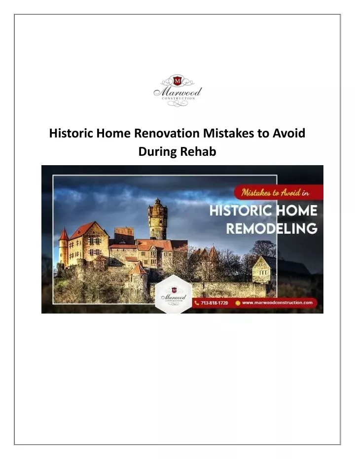 historic home renovation mistakes to avoid during