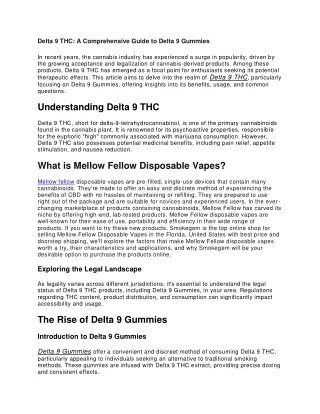 delta 9 thc a comprehensive guide to delta