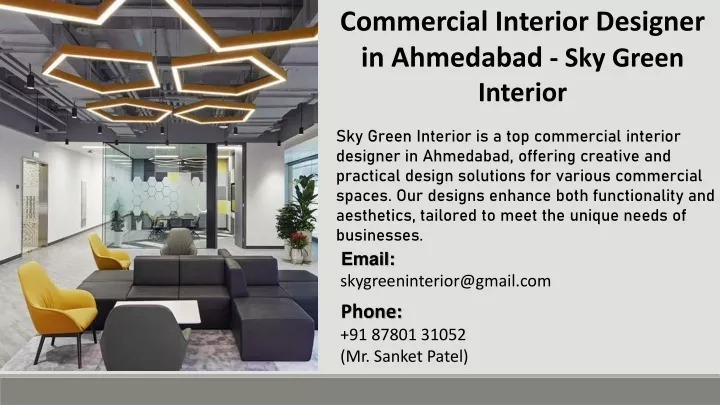 commercial interior designer in ahmedabad