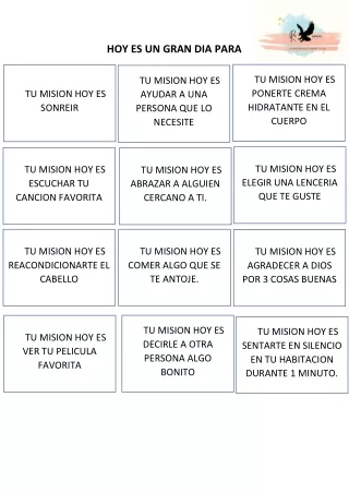 hoy es un gran dia para