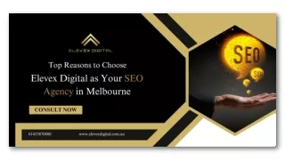 Top Reasons to Choose Elevex Digital as Your SEO Agency in Melbourne