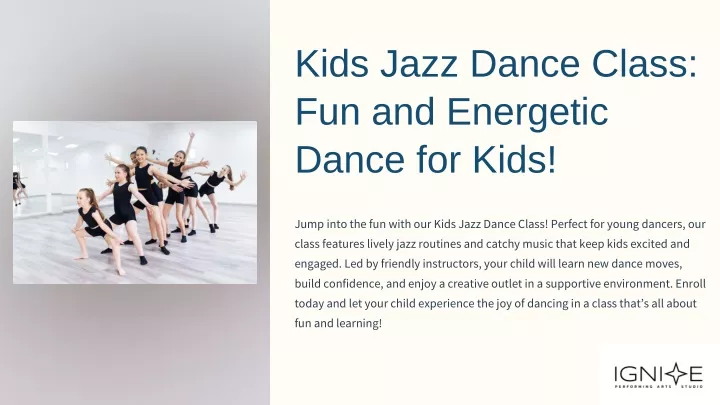 kids jazz dance class fun and energetic dance