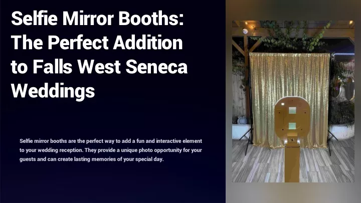 selfie mirror booths the perfect addition