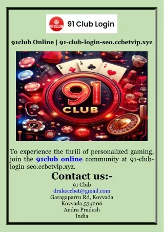 91club Online  91-club-login-seo.ccbetvip.xyz