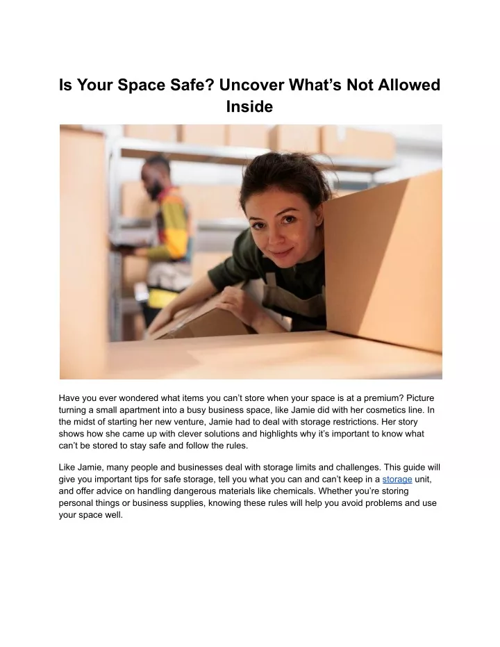 is your space safe uncover what s not allowed