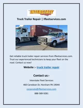 Truck Trailer Repair