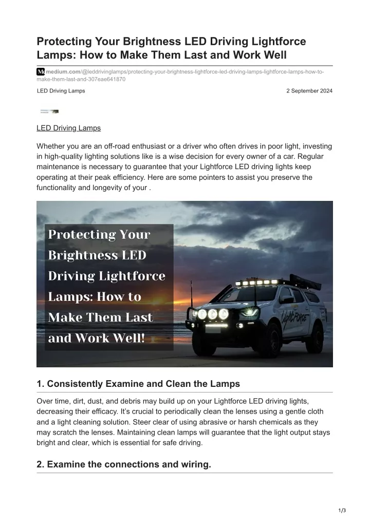 protecting your brightness led driving lightforce