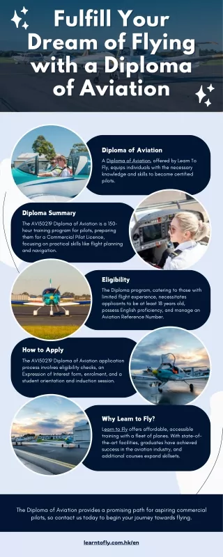 Fulfill Your Dream of Flying with a Diploma of Aviation