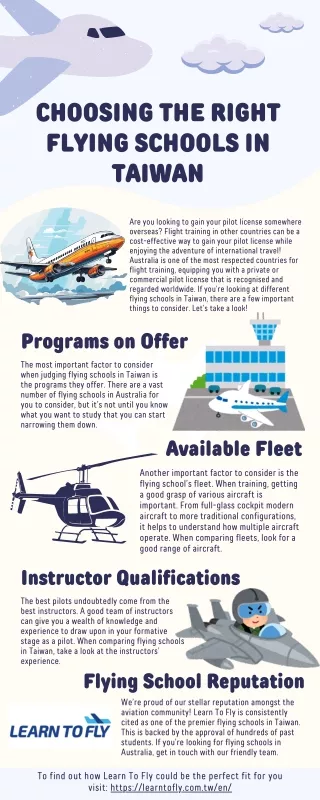 Premier Aviation Training at Taiwan Flying School - Learn to Fly