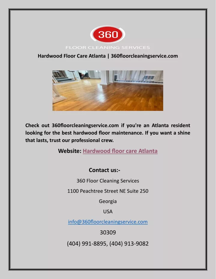 hardwood floor care atlanta