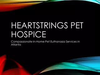 heartstrings pet hospice
