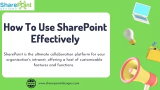 how to use sharepoint effectively