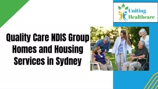 Quality Care NDIS Group Homes and Housing Services in Sydney