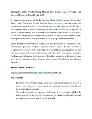 enterprise video conferencing market size share