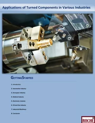 applications of turned components in various