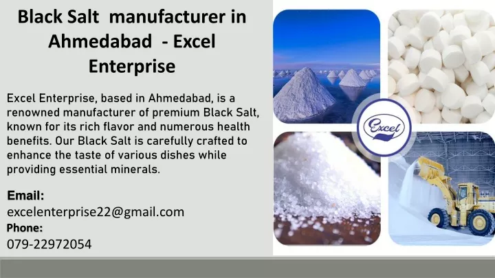 black salt manufacturer in ahmedabad excel