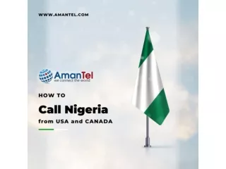 Unlimited International Calling Plans to Nigeria