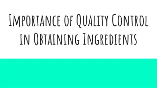 Quality Assurance in Ingredient Sourcing: Why It Matters
