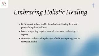 Holistic Healing Integrating Energy for Optimal Wellness