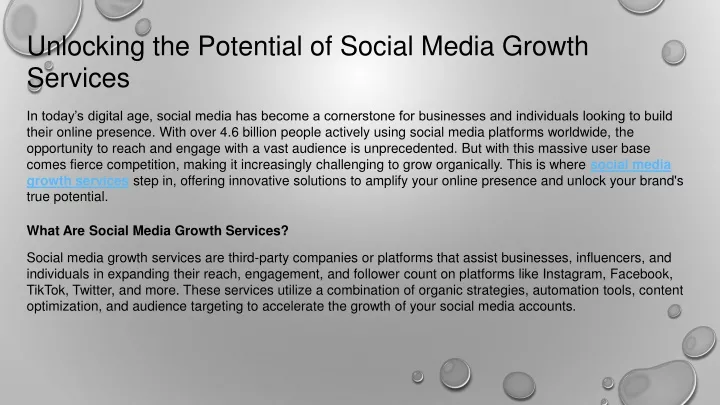 unlocking the potential of social media growth