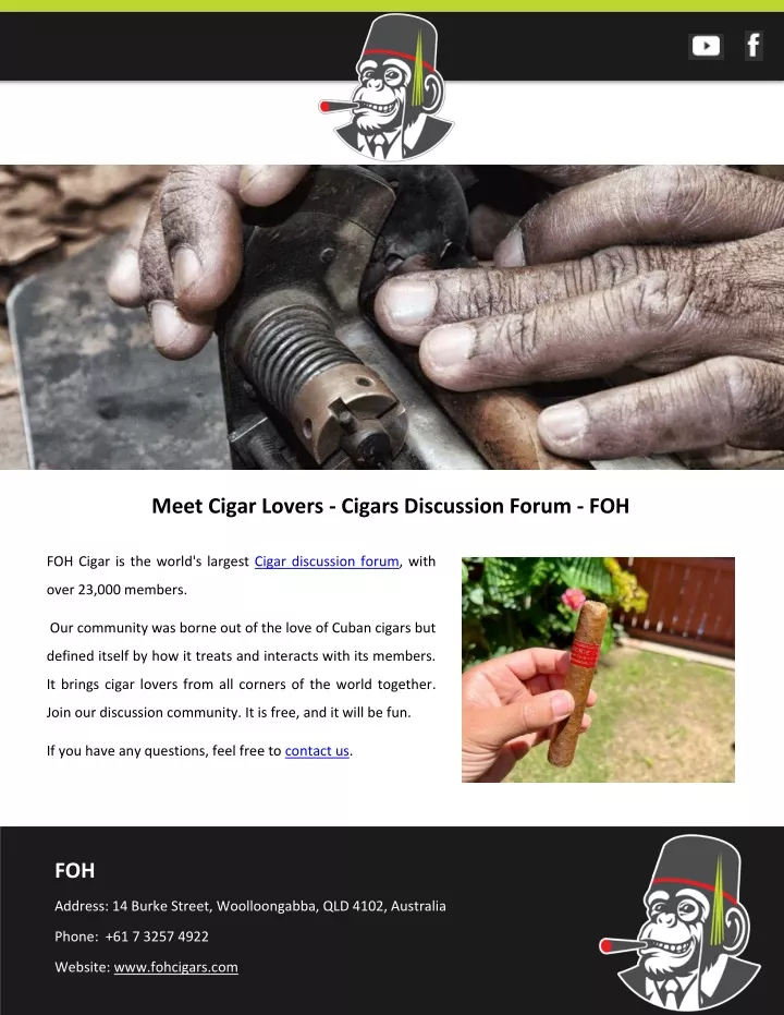 meet cigar lovers cigars discussion forum foh