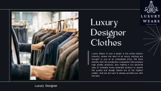 Buy Online Luxury Designer Clothes