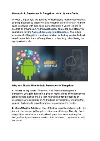 android app development'