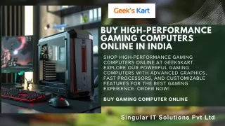 Buy High-Performance Gaming Computers Online in India