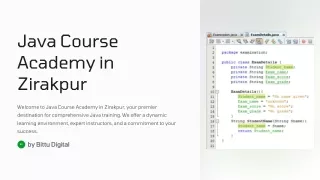 Java Course Academy in Zirakpur