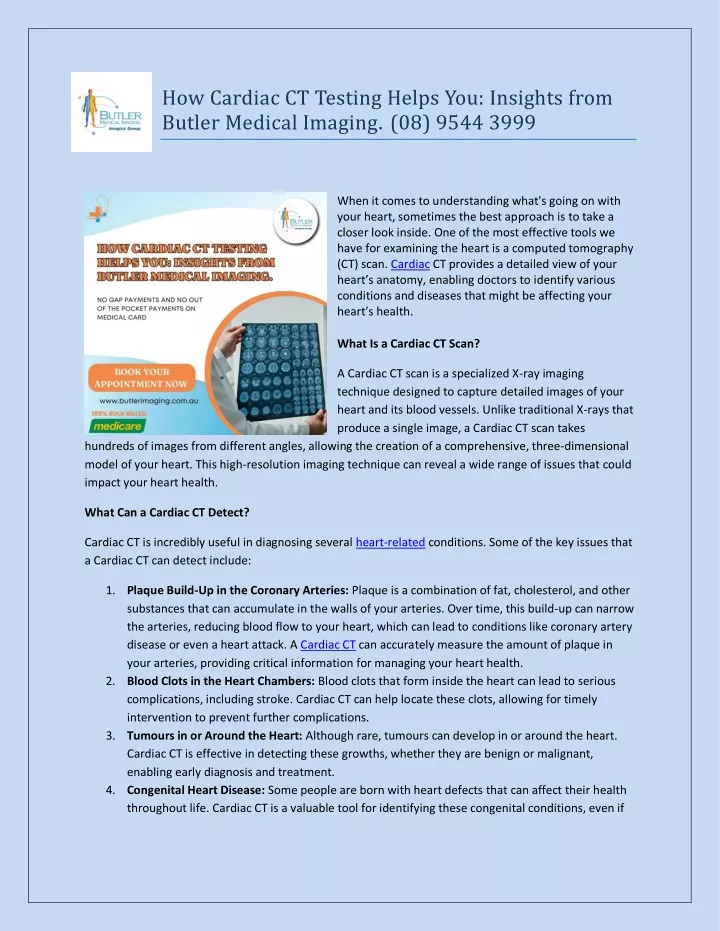 how cardiac ct testing helps you insights from