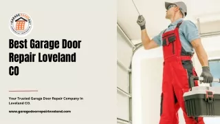 Best Garage Door Repair Loveland CO