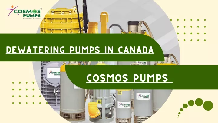 dewatering pumps in canada