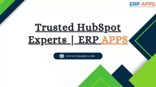 trusted hubspot experts erp apps