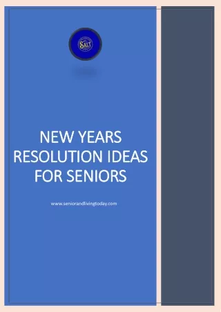 NEW YEARS RESOLUTION IDEAS FOR SENIORS