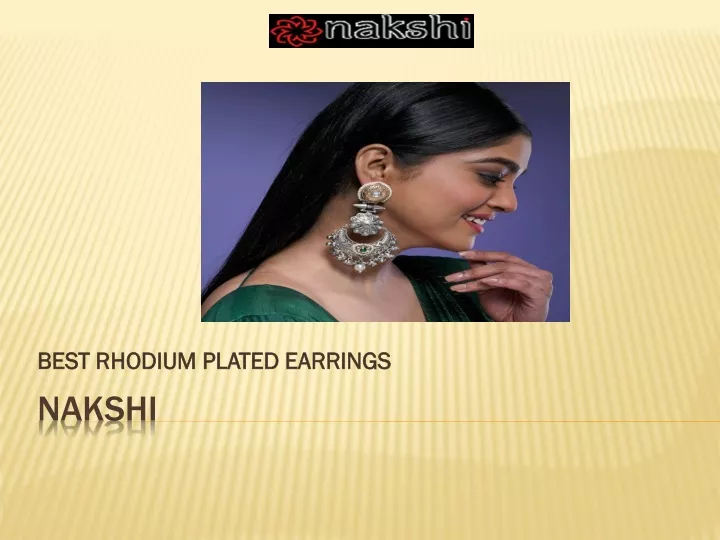 best rhodium plated earrings