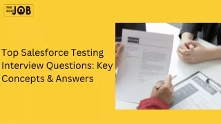 Top Salesforce Testing Interview Questions | Key Concepts & Answers