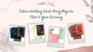 Fabric Wedding Cards Bring Majestic Flair to Your Ceremony