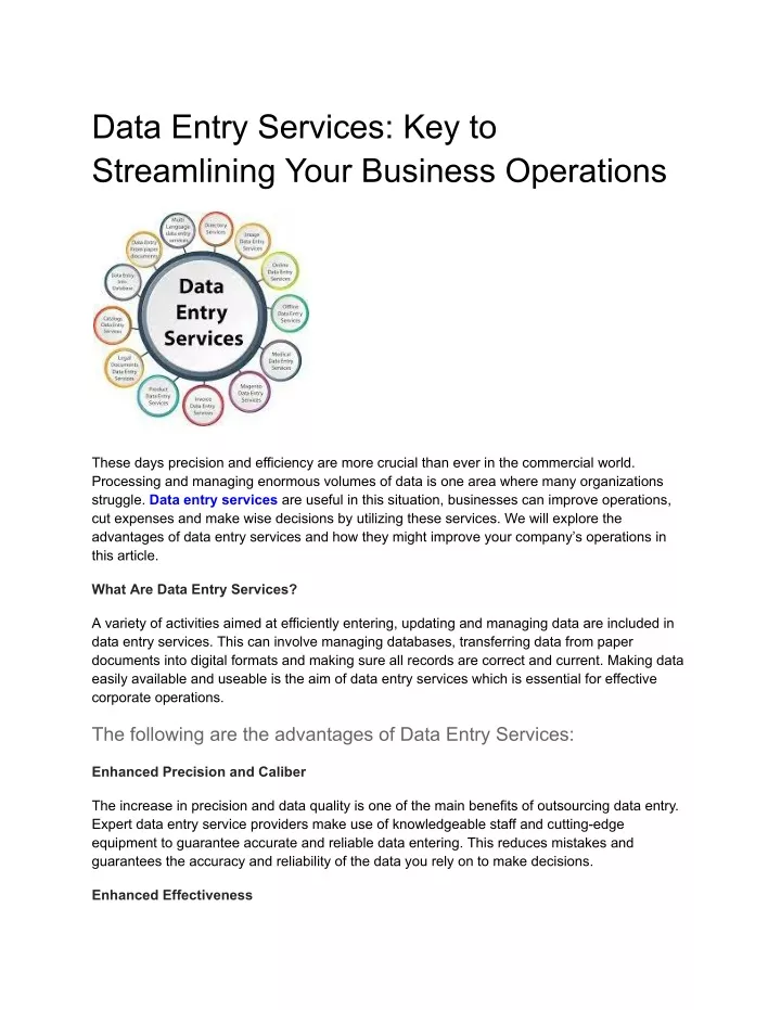 data entry services key to streamlining your