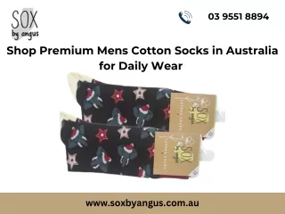 Shop Premium Mens Cotton Socks in Australia for Daily Wear