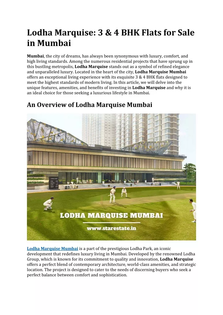 lodha marquise 3 4 bhk flats for sale in mumbai