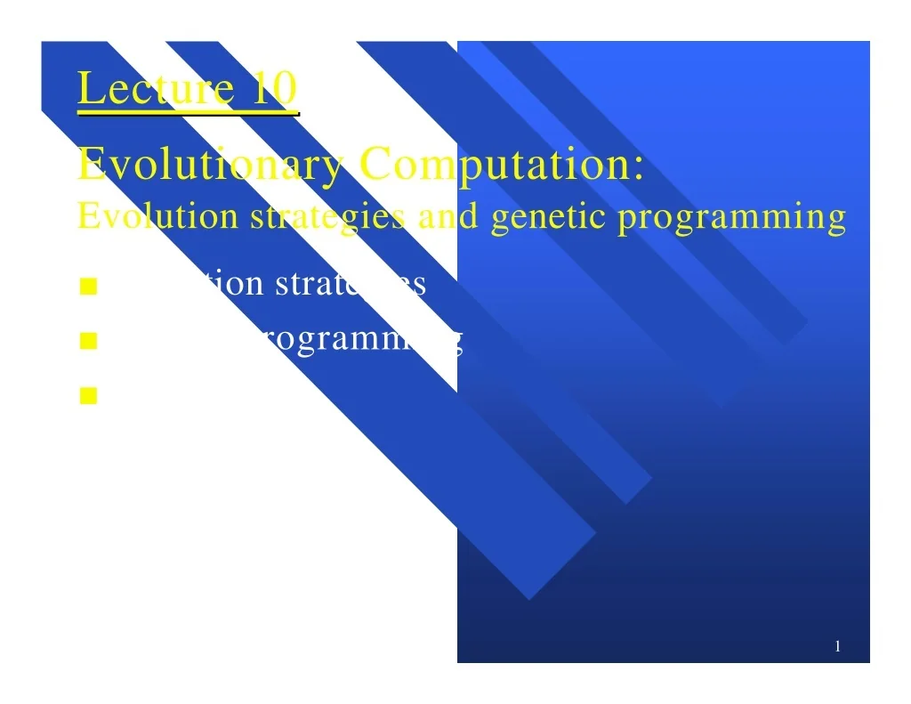 PPT - Lecture 10 PowerPoint Presentation, free download - ID:13540635