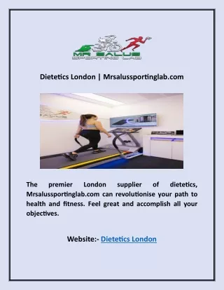 Dietetics London