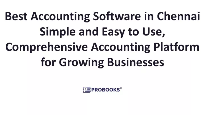 best accounting software in chennai simple