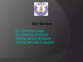 dry cleaning services