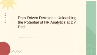 DY Patil's HR Specialization in HR Analytics Unlocking the Power of Data-Driven Decision Making