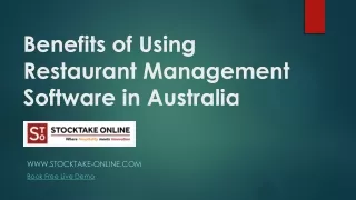 Benefits of Using Restaurant Management Software in Australia